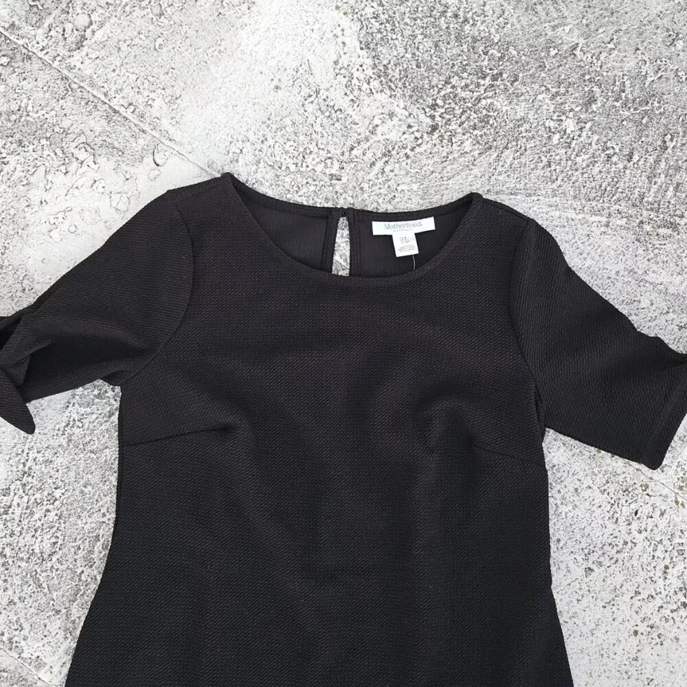 Motherhood Maternity Women Dress Black Knee Length Dress Size S - Picture 2 of 13